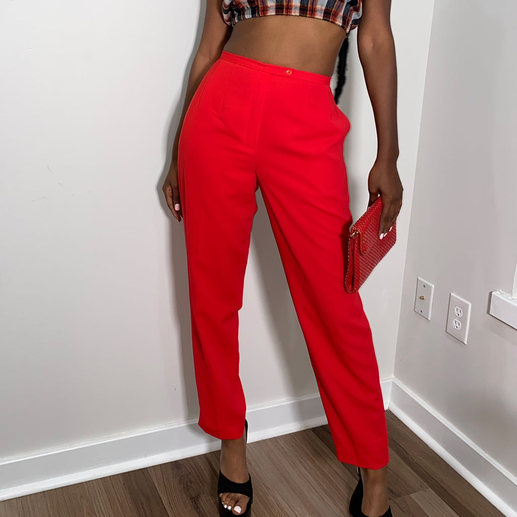 Rose High Waisted Vintage Trousers