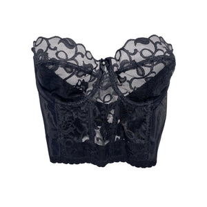 reworked Noire Lace Vintage Bustier - Unorthodox by Essence
